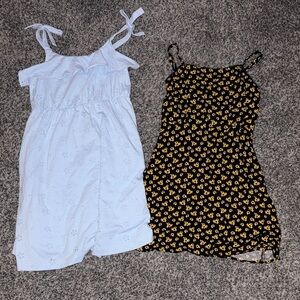 Cat & Jack Black and Yellow Floral Dress